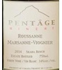 Pentage Winery Dirty Dozen Vineyards Roussanne Marsanne Viognier 2012